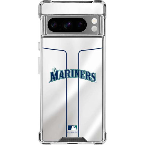 MLB Seattle Mariners Home Jersey Google Pixel 8 Pro Clear Case